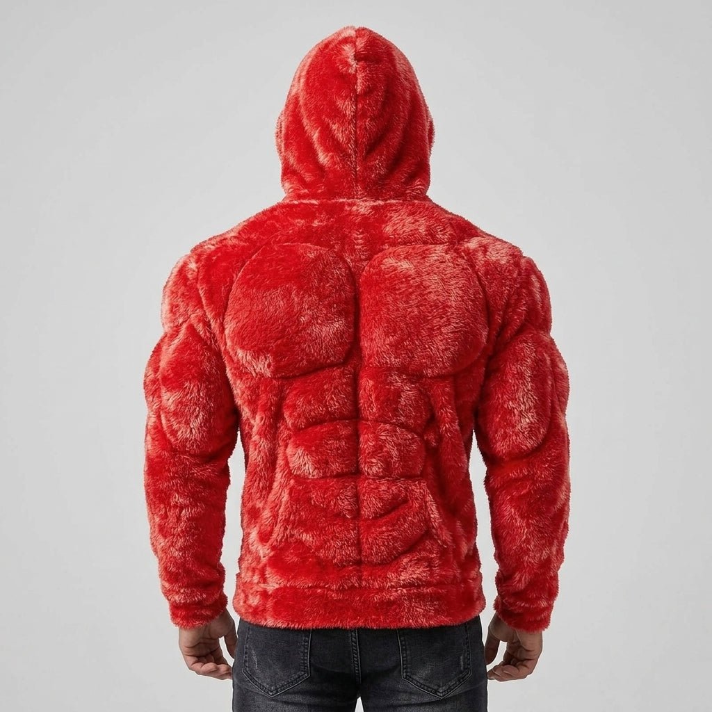 sweater - red - model back studio