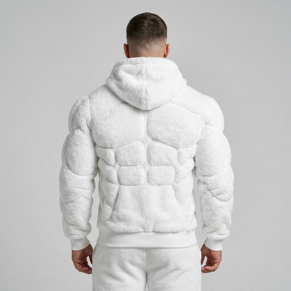 sweater - white - model back studio