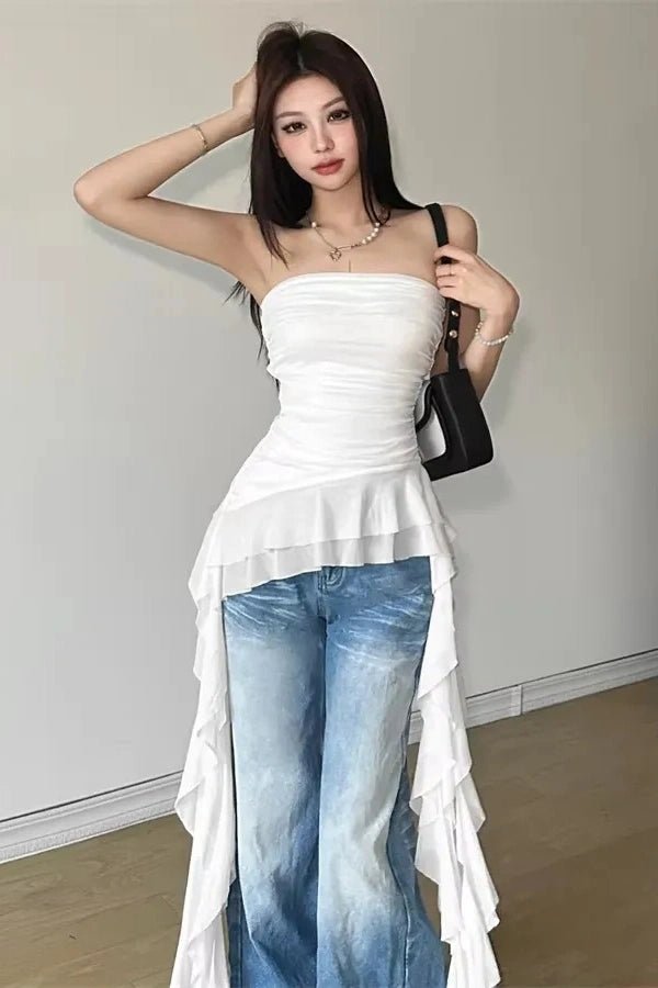 Ava Ruffled Top