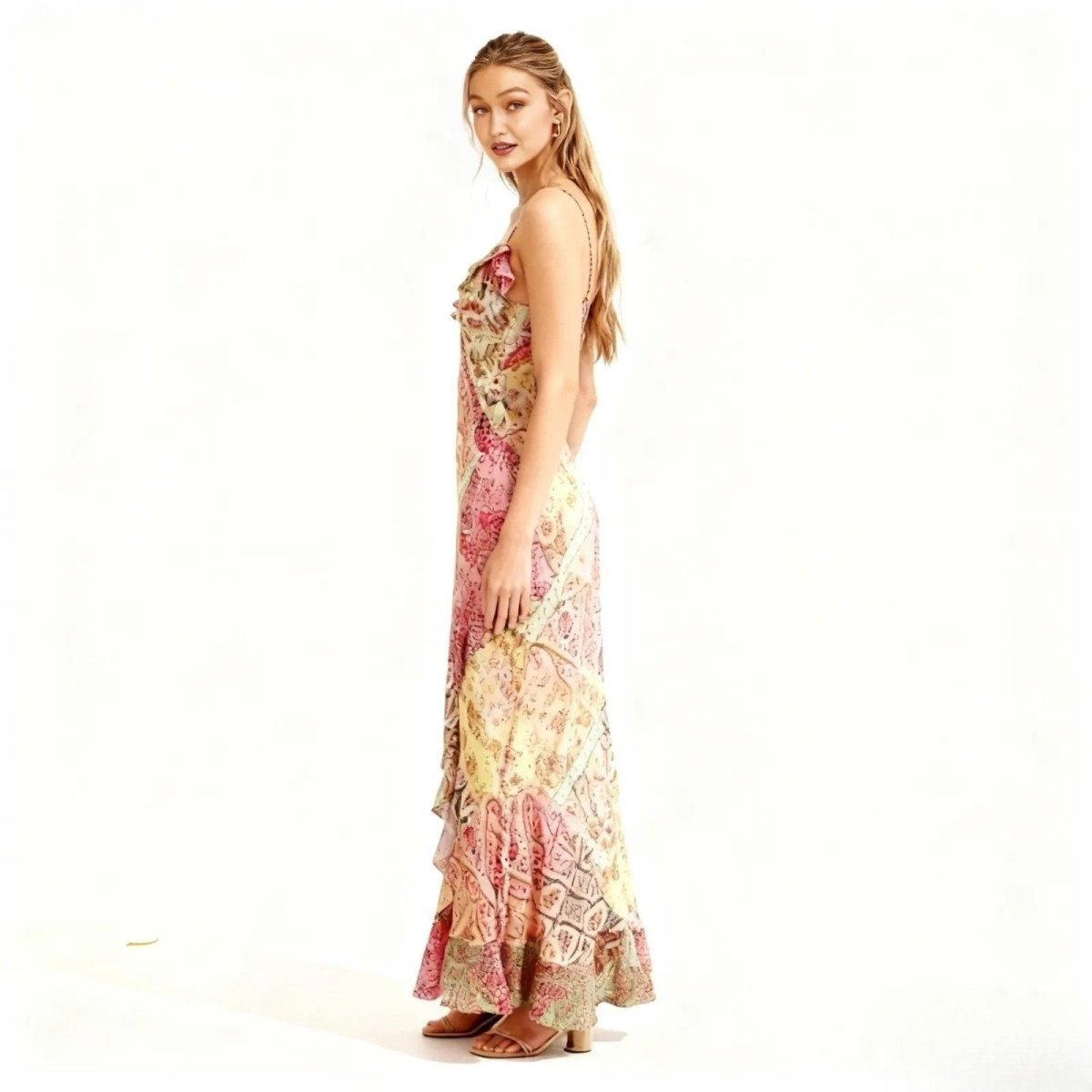 Rosaline Patchwork Slip Dress