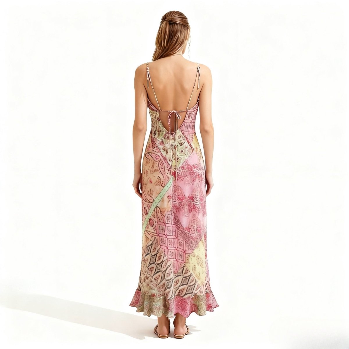 Rosaline Patchwork Slip Dress