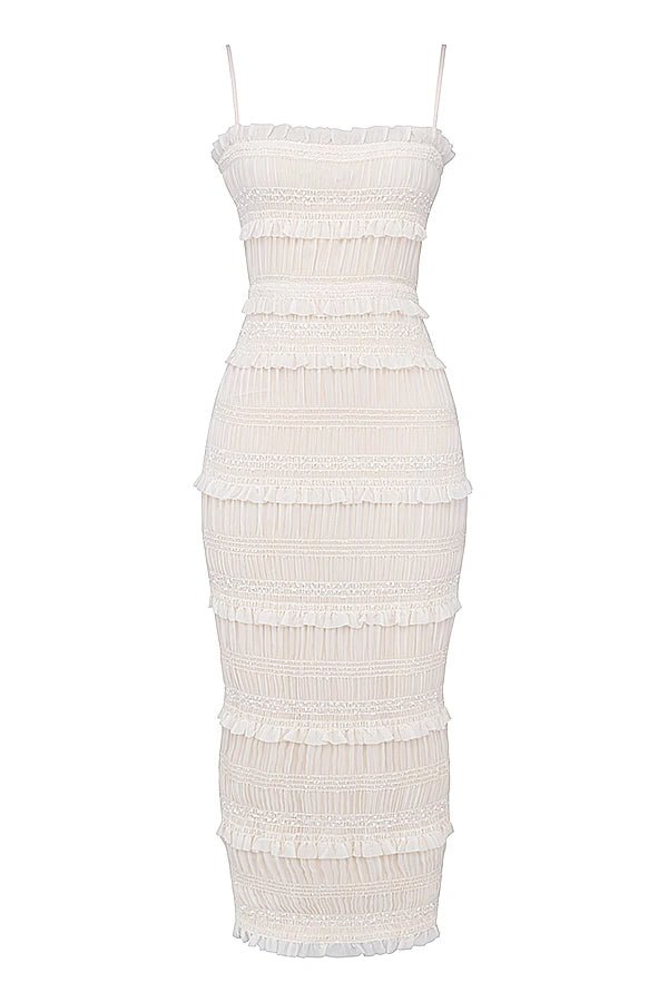Hannie Pailletten-Plisseekleid 