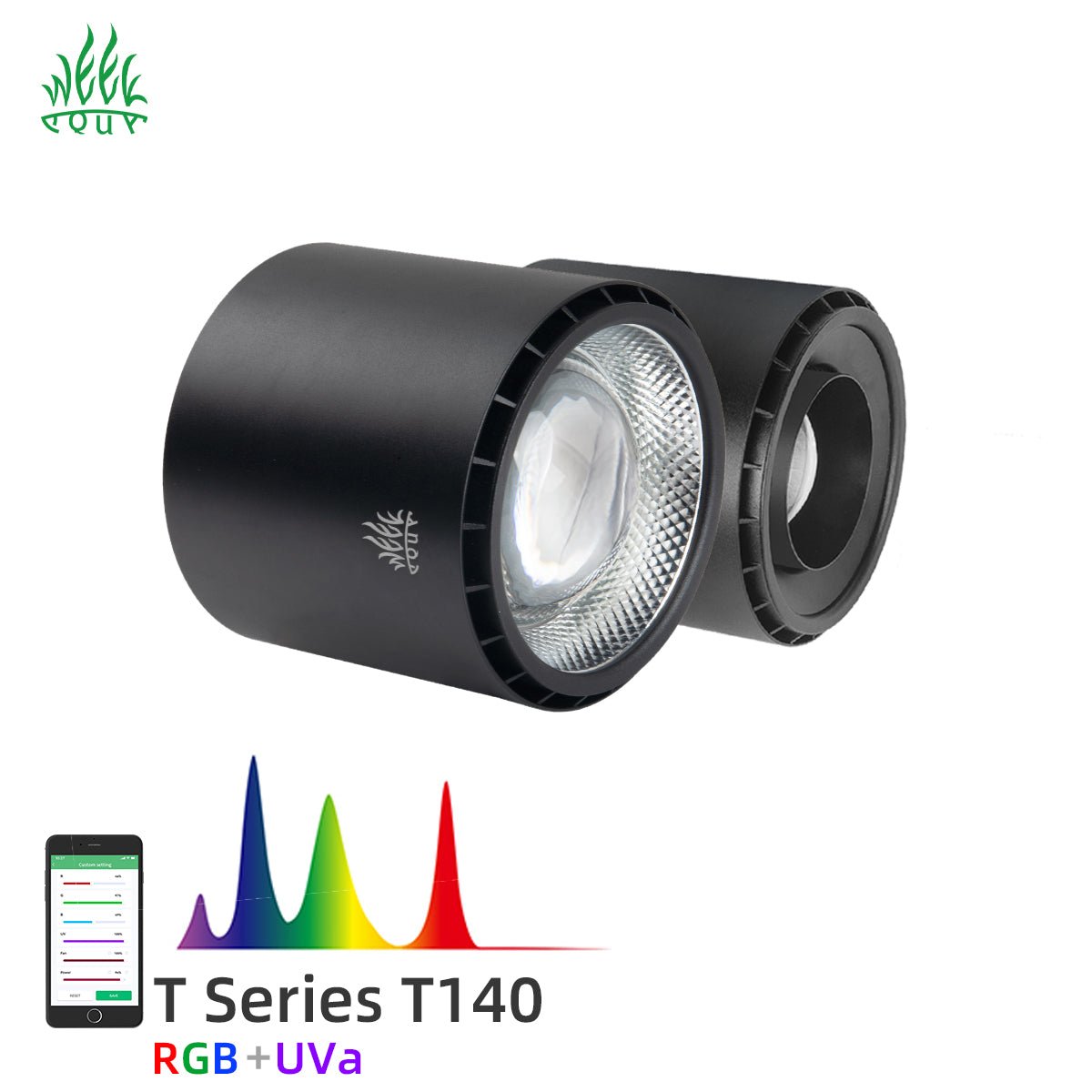 Week Aqua New T140/T90 PRO Smart RGB+UVA Aquarium Lightning Aquascape