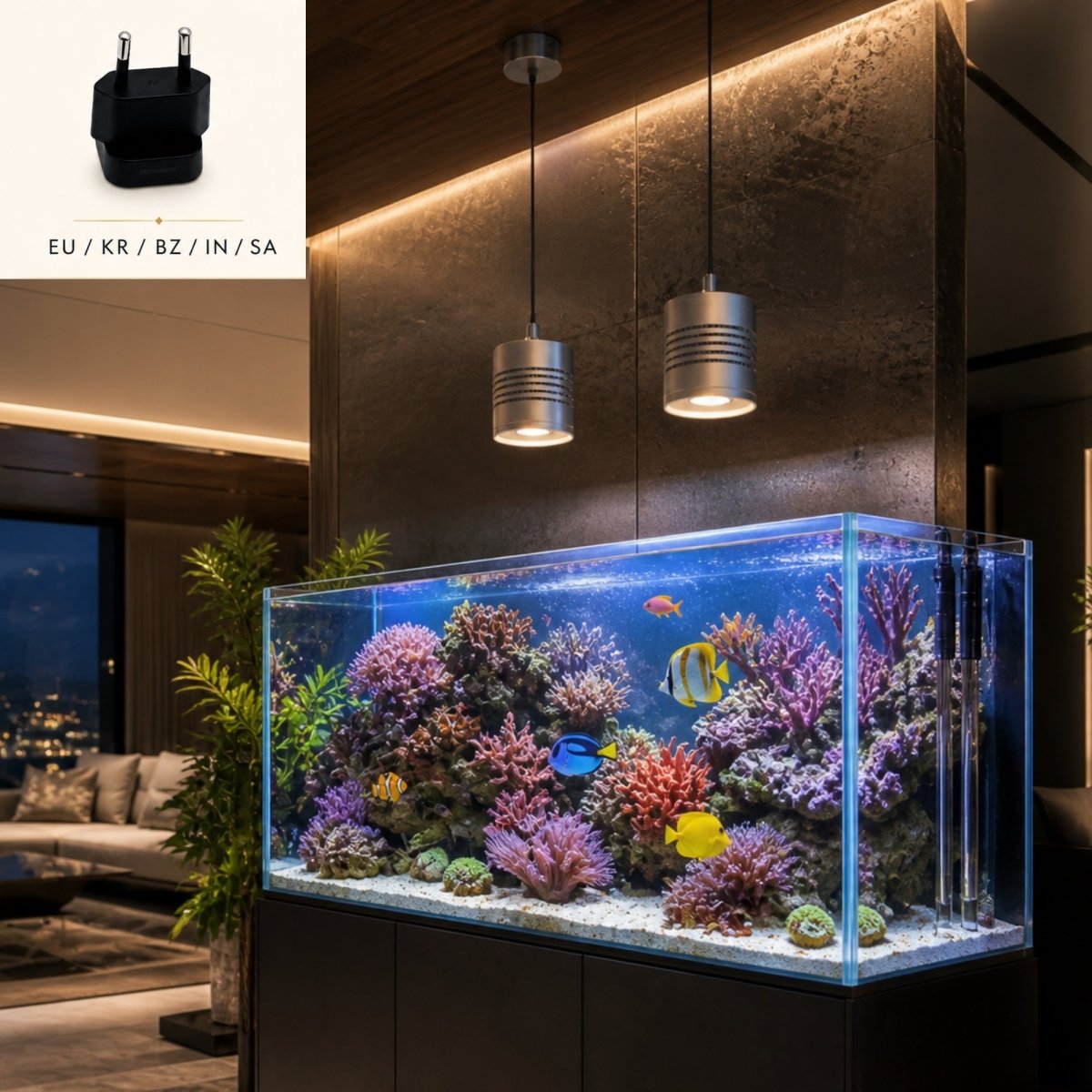 Week Aqua New T90 PRO Smart RGB+UVA Aquarium Lightning Aquascape