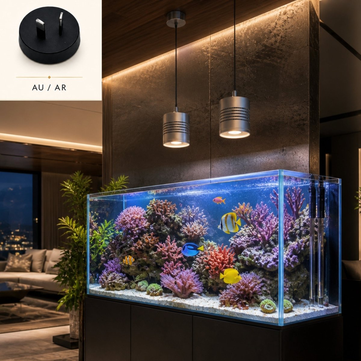 Week Aqua New T90 PRO Smart RGB+UVA Aquarium Lightning Aquascape