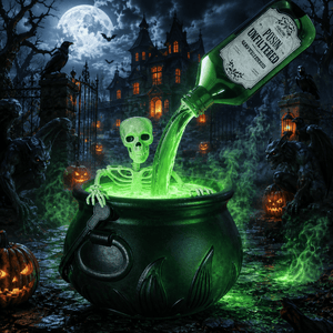 Cauldron with Skeleton
