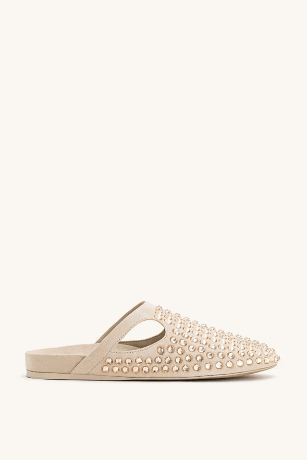 Hera Crystal Flache Pantoletten 