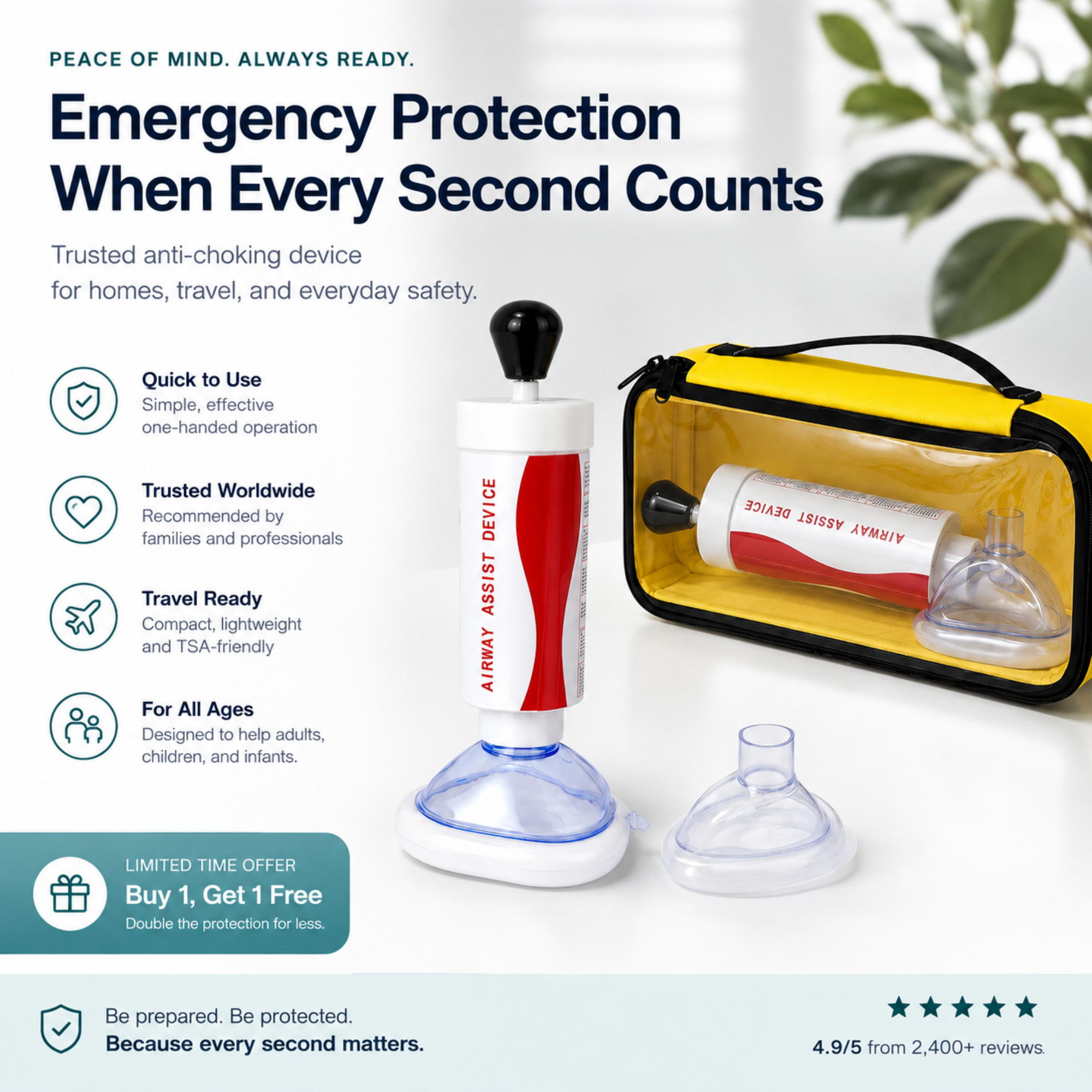 Anti-Choking Rescue Device - Your Backup When the Heimlich Isn’t Enough