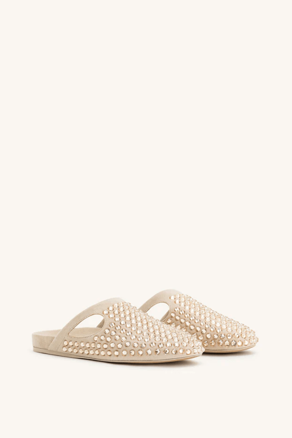 Hera Crystal Flache Pantoletten 