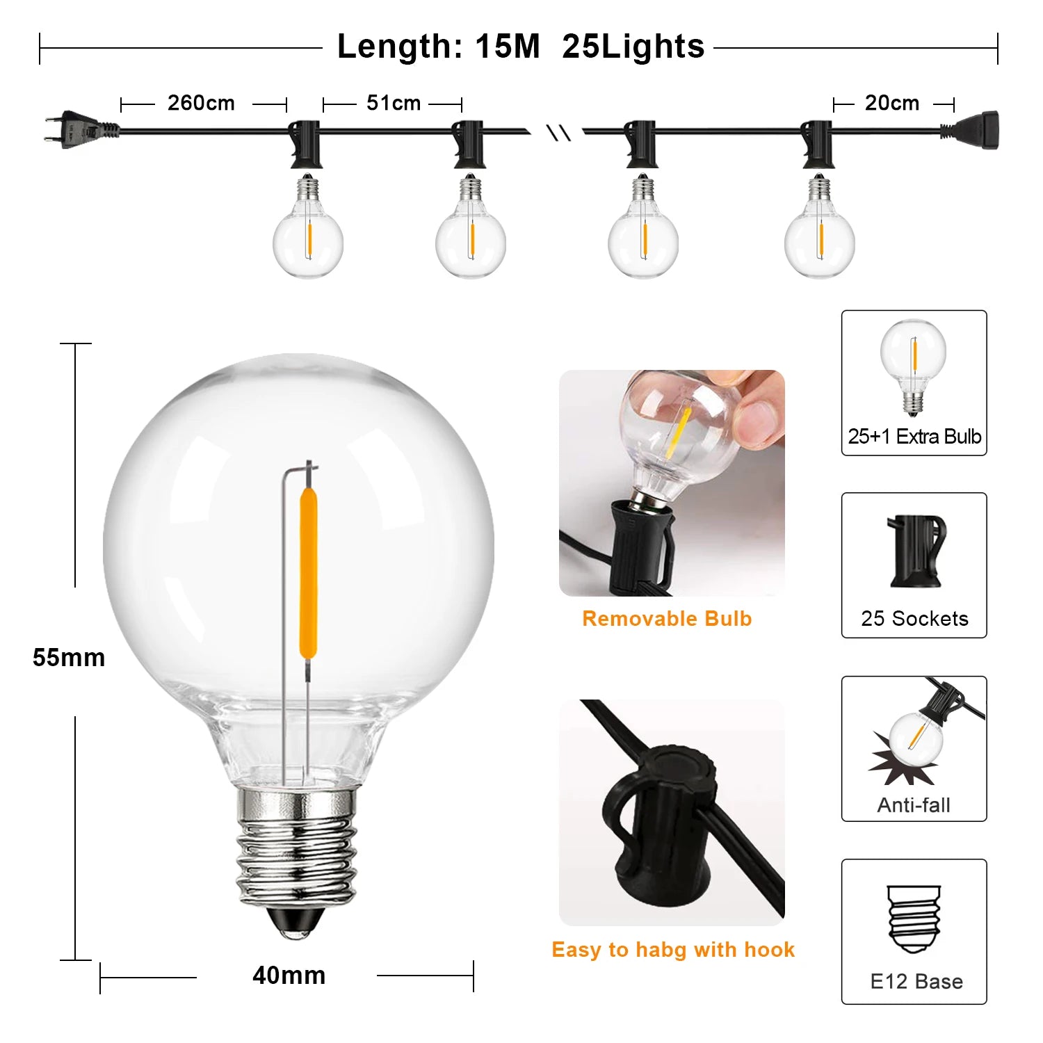 Starlight Canopy | Shatterproof LED Warm Glow String Lights