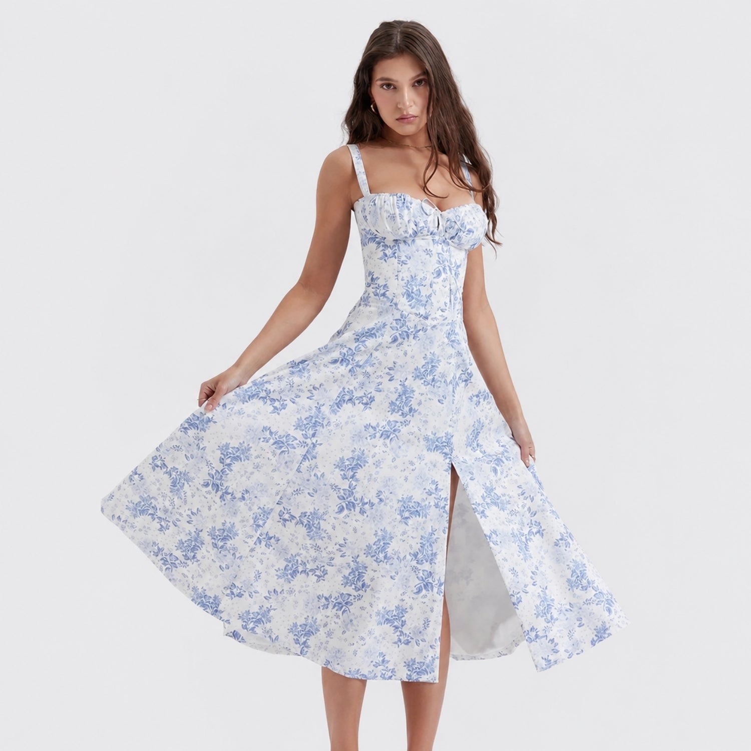 Blue Floral Linsay