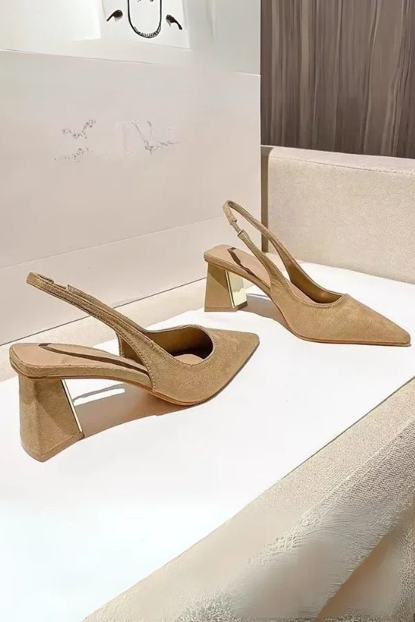 SummerEase – Spitze Slingback-Sandalen