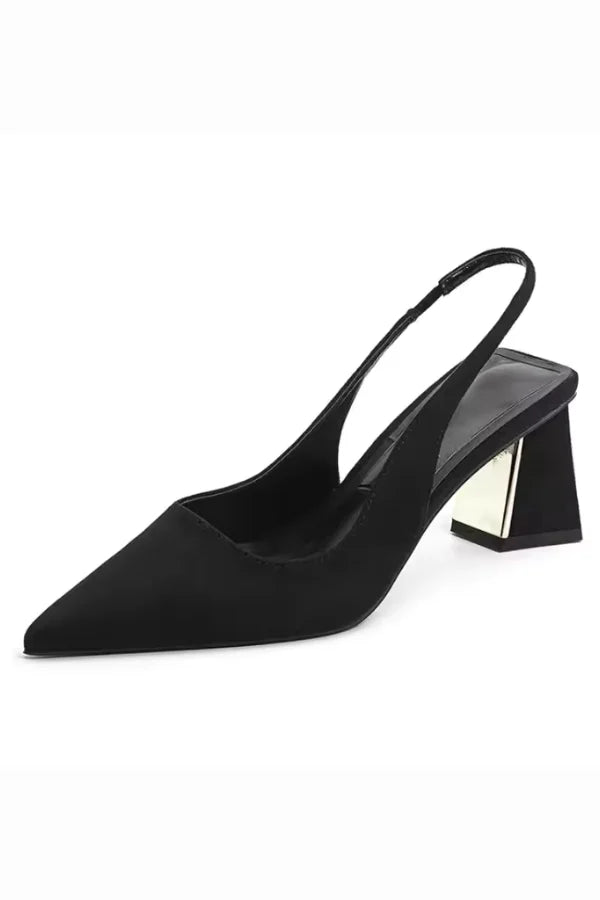 SummerEase – Spitze Slingback-Sandalen