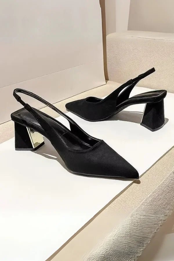 SummerEase – Spitze Slingback-Sandalen
