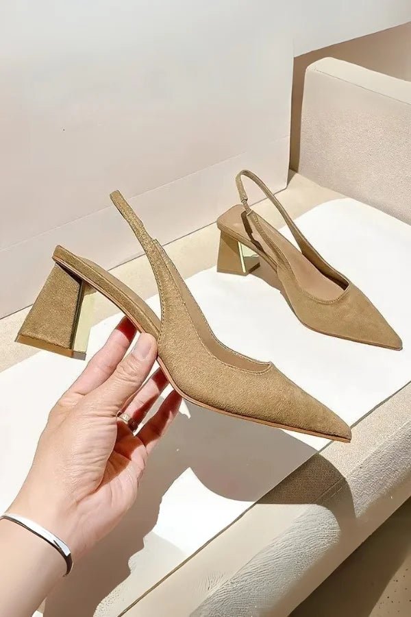 SummerEase – Spitze Slingback-Sandalen