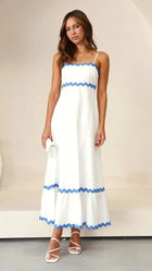 Bianco e blu Amillia