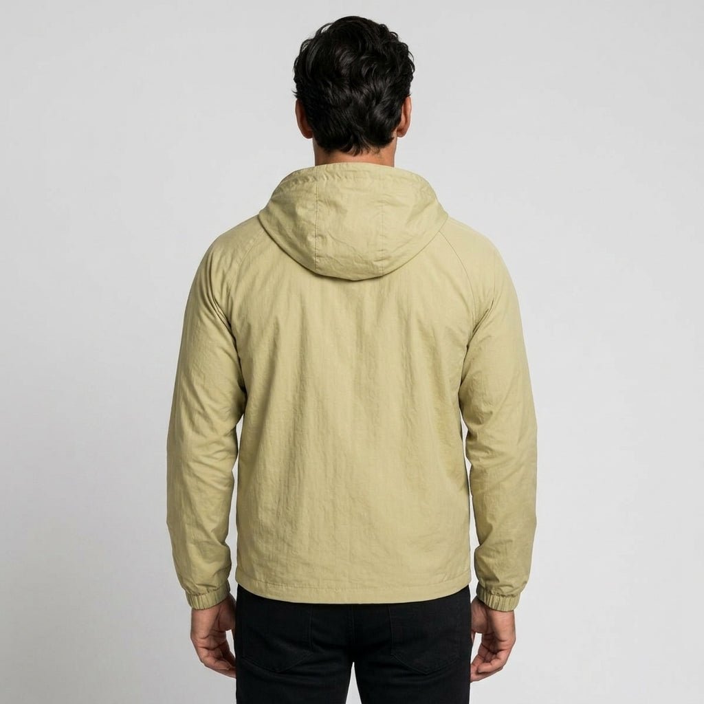Avenia - Light Army Green - male model back studio