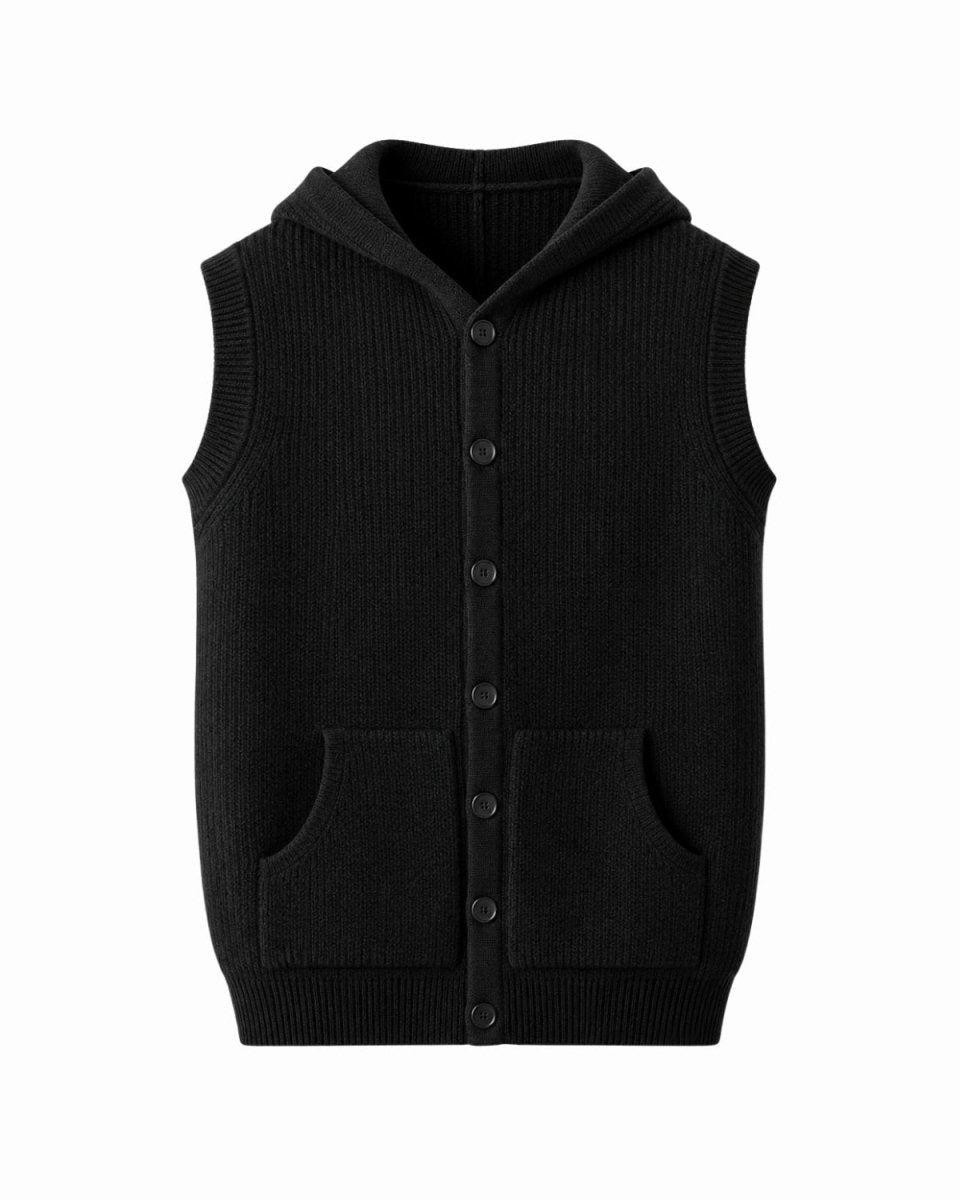 Luke Hooded Sleeveless Vest