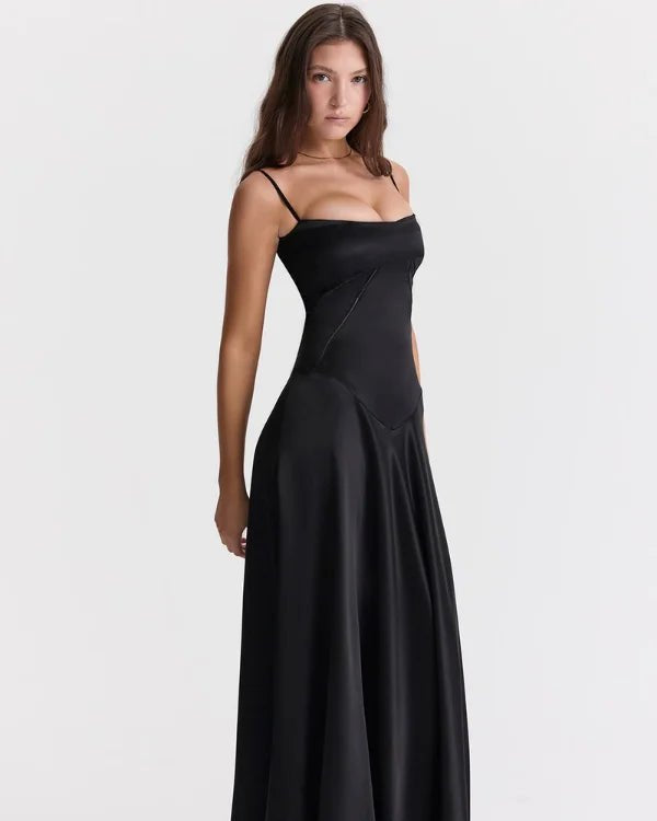Back view of Gabriella Gown showing corset detail