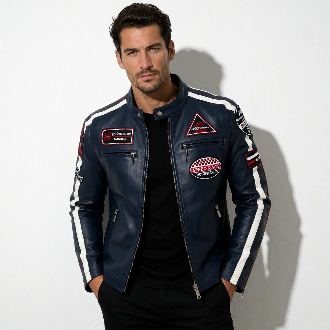 Jayce | Motorcycle Style Leather Jacket
