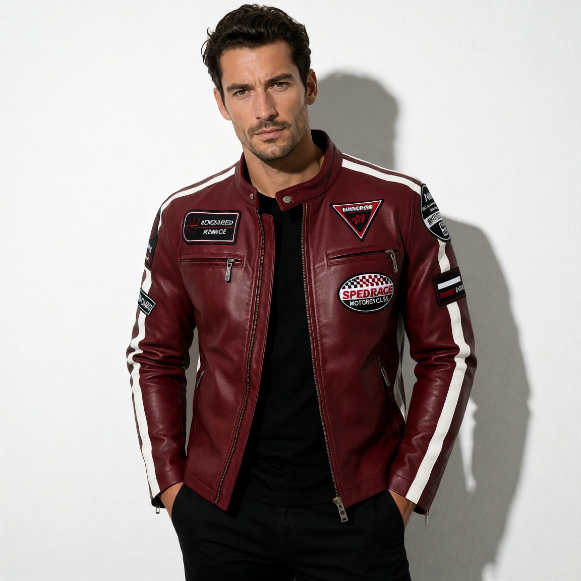 Jayce | Motorcycle Style Leather Jacket