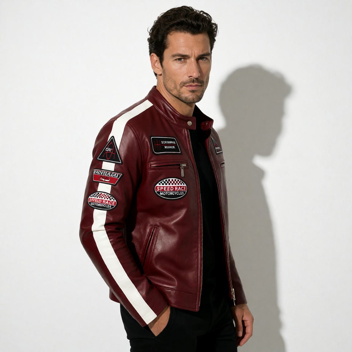 Jayce | Motorcycle Style Leather Jacket