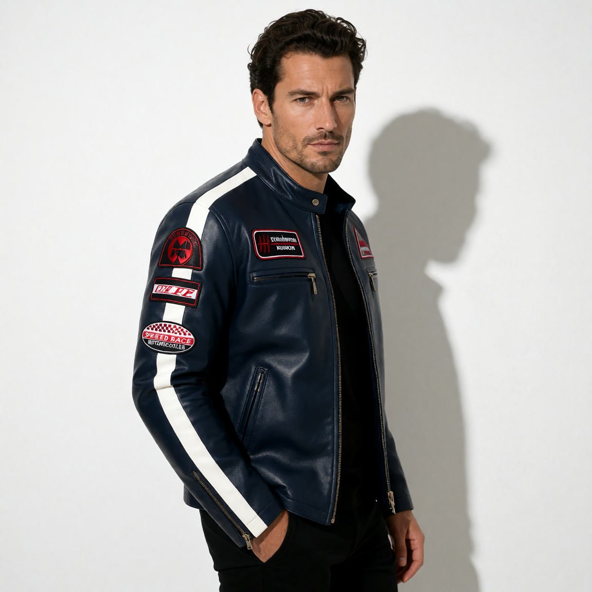 Jayce | Motorcycle Style Leather Jacket