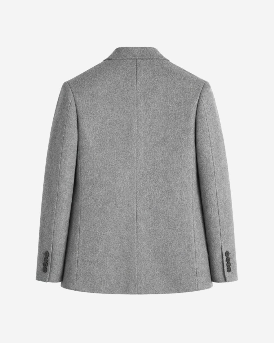 Gray blazer on a white background