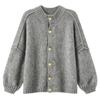 Gray Kouvr textured sweater on a plain background