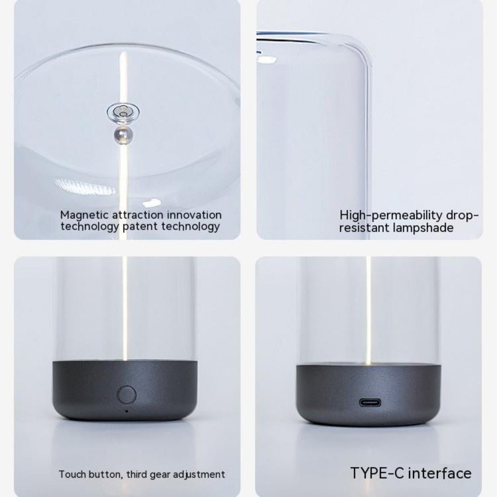ambient lighting", "warm glow lamp", "minimalist home decor", "touch control light", "USB-C lamp", "portable centerpiece", "breathing light mode", "sculptural lighting", "hygge decor