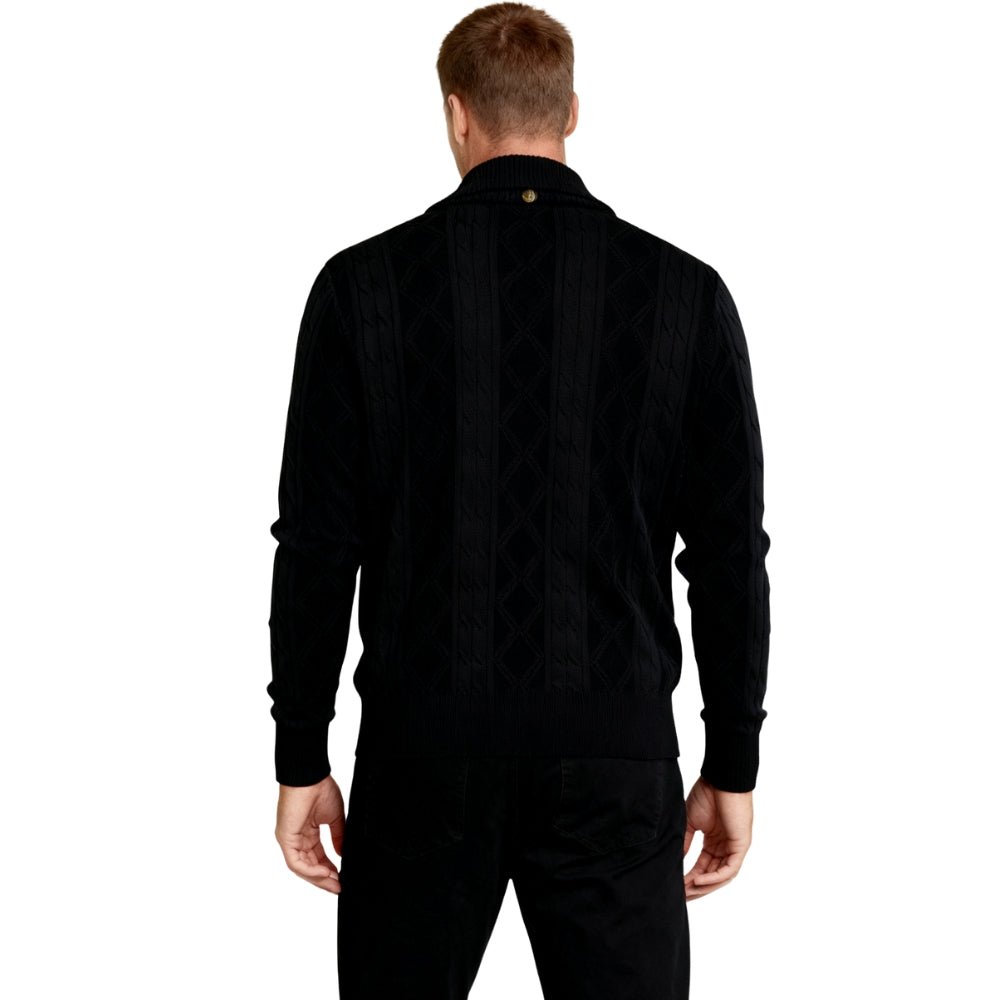 Knitwear, outerwear, layering piece, men's classic sweater, luxury knit.
