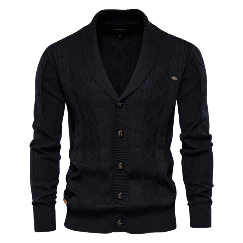 Knitwear, outerwear, layering piece, men's classic sweater, luxury knit.
