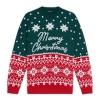 nordic knit jumper, fair isle christmas pullover, premium ugly christmas sweater, comfortable holiday knitwear, soft christmas sweater