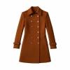 Camel Kouvr coat on a white background