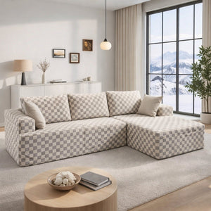Grey Green Check