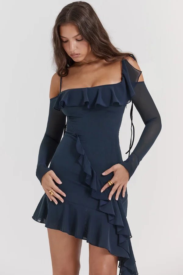 Naturally weave in terms like `evening attire`, `special occasion outfit`, `date night dress`, and `statement gown` within the description and on the product page.
