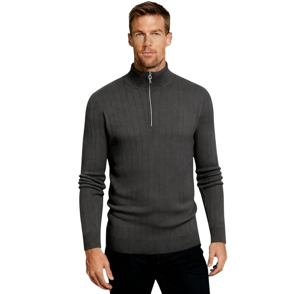 business casual essentials," "transitional knitwear," "layering piece for fall," and "men's smart casual.