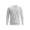 Studio shot of the Kouvr Sovereign textured crewneck sweater in chalk white, highlighting the waffle-knit detail.