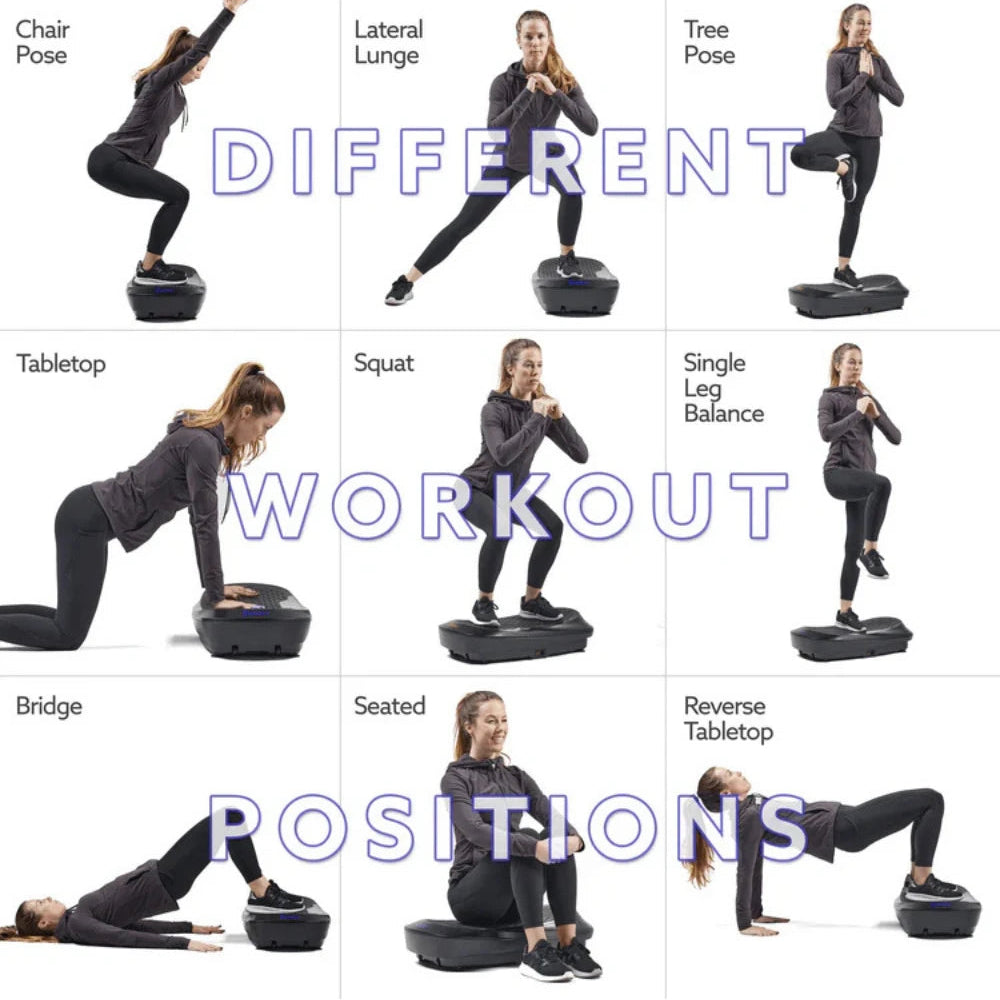 LymphFlow Fitness whole body vibration plate for lymphatic drainage and home workouts