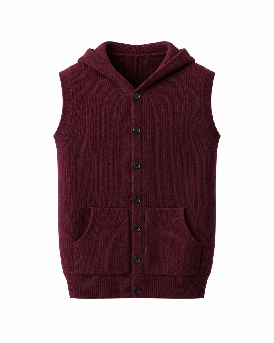 Luke Hooded Sleeveless Vest