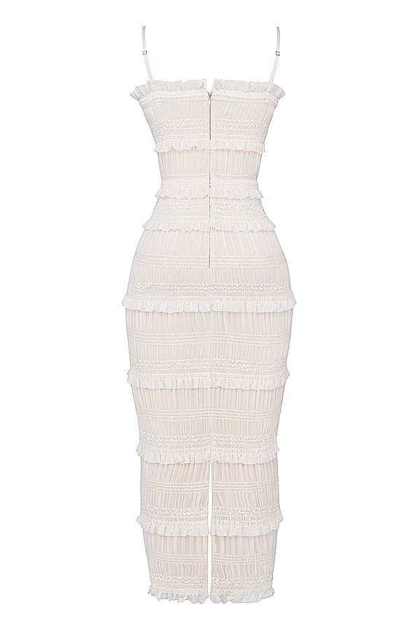 Hannie Pailletten-Plisseekleid 