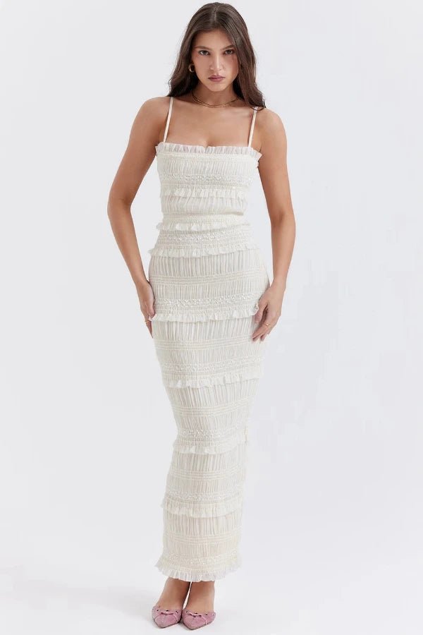 Hannie Pailletten-Plisseekleid 